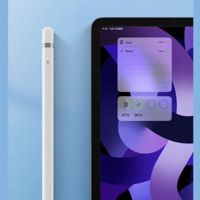 Bút cảm ứng Wiwu Pencil L Dành cho Ipad làm bằng hợp kim nhôm, thiết kế từ tính bảo vệ bút khỏi bị lăn và rơi - Hàng chính hãng