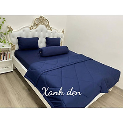 Bộ chăn Drap gối Thun Hàn Quốc Mát Lạnh { 4 món gồm ; ga và 3 áo gối  / 5 món gồm chăn, ga và 3 áo gối } đủ size.