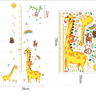 Decal dán tường Mẫu Đo chiều cao có sẵn keo chỉ cần bóc dán
