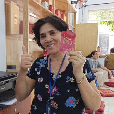 Bộ 2 Hộp Đông Trùng Hạ Thảo Lên Men Bonchowi Hàn Quốc Màu Đỏ Chiết Xuất 33.5% (20 gói)