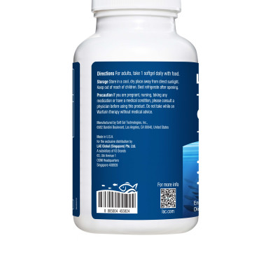 VIÊN UỐNG DẦU CÁ BỔ SUNG OMEGA HỖ TRỢ TIM MẠCH LAC TRIMAX OMEGA FISH OIL + COQ-10 (60 VIÊN)