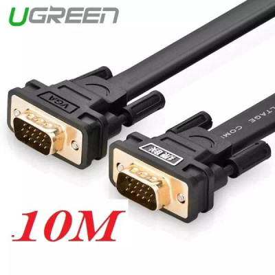Ugreen UG11670VG105TK 10M màu Đen Cáp tín hiệu 2 đầu VGA cáp dẹt - HÀNG CHÍNH HÃNG
