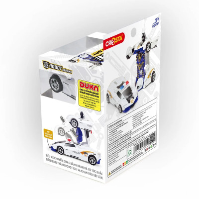 Đồ Chơi Robot Biến Hình Tia Chớp Hành Động - Siêu Xe Cảnh Sát - Cresta DK81138