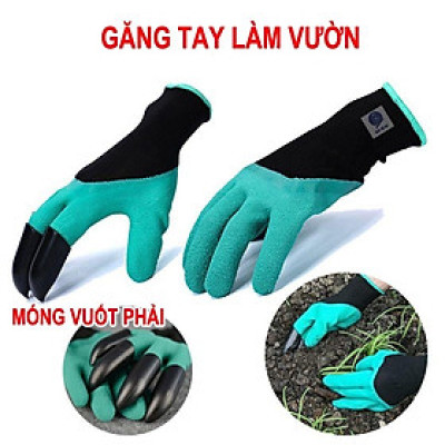 Găng tay làm vườn có móng vuốt để cào ,bới đất ,chăm sóc cây , chống thấm nước , bảo vệ tay khỏi đất bẩn ,các hóa chất từ phân bón , thuốc trừ sâu , diệt cỏ  tránh  tổn thương do va chạm với vật sắc nhọn , cành cây, co giãn đàn hồi tốt , dễ vệ sinh