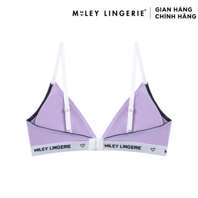 Combo 3 Áo Ngực Cotton Không Gọng Mút Mỏng Lưng Logo Thời Trang BeingMe Miley Lingerie