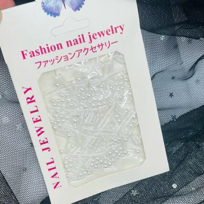 Set Charm Nơ Vải Lụa Mix Ngọc Trai Trang Trí Móng Độc Lạ, Làm Nail Sành Điệu Sang Chảnh Cho Nàng Nữ Women