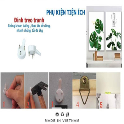 Tranh treo tường phòng khách hiện đại-Đồng Quê DQ 10041/ Gỗ MDF cao cấp/Bo viền góc tròn
