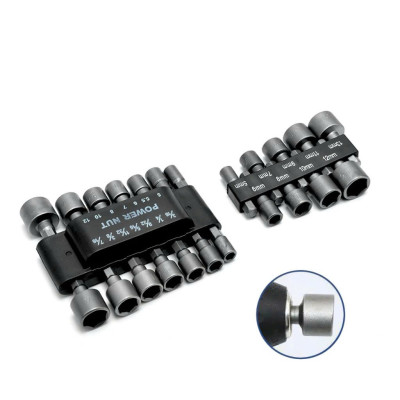 Bộ dụng cụ 9 đầu Lục giác Bộ 9 đầu vặn khẩu cho khoan chuyên dụng chân lục giác