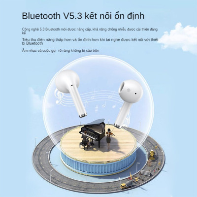 Tai Nghe Bluetooth Nhét Tai Không Dây FIRO A20 - Tai Nghe Bluetooth ENC Giảm Tiếng Ồn Thông Minh - Tai Nghe FIRO A20 Bluetooth 5.3 - Công Nghệ Kháng Nước IPX5 - Tai Nghe Không Dây FIRO A20 - Phù Hợp Với Tất Cả Dòng Máy - Hàng Chính Hãng