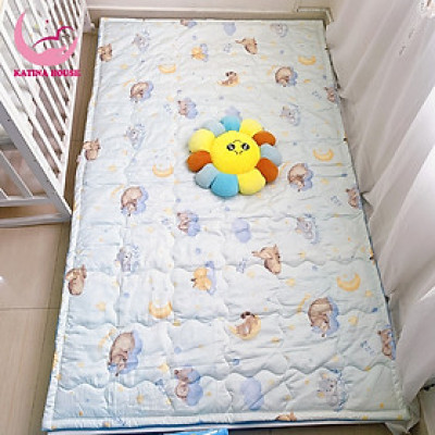 Nệm mỏng trải sàn cho bé Katina House, KT 1m2x2m, có chống thấm, vải Tencel mềm mát