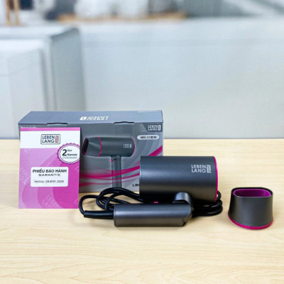 Máy sấy tóc Lebenlang LBL3088 công suất 2100W của Đức, chống xơ rối tóc bằng công nghệ ion - Hàng Chính Hãng