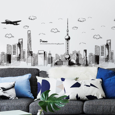 Decal dán tường mẫu kết hợp Dubai xc9001- xc9002