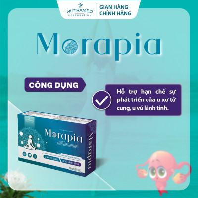 Viên uống Morapia hỗ trợ hạn chế sự phát triển của u xơ (Hộp 30 viên) - Nutramed