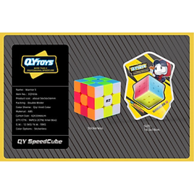 QYToys – EQY656 Khối Rubik Warrior S 3x3, Đồ chơi Rubik Phát Triển Tư Duy, Sáng Tạo