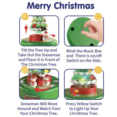 Cây Thông Noel Chuyển Động Có Đèn Và Nhạc - TP-1755