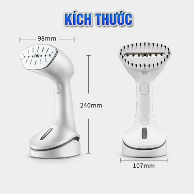 Bàn là, bàn ủi hơi nước cầm tay MINH HOUSE-TCLTRH19, Công suất 1000W, dung tích 300ml, - Hàng chính hãng