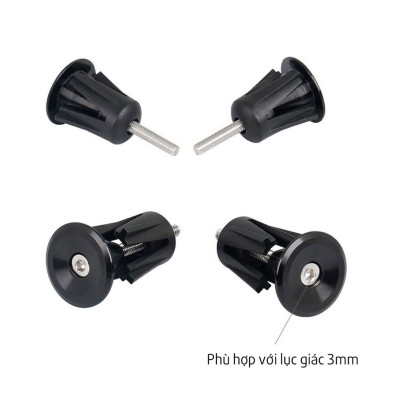 Nắp Chụp Tay Lái Ghi Đông Xe Đạp Leo Núi MTB Chất Liệu Nhôm (2 chiếc, đường kính phù hợp 15-23.5mm) MaiLee