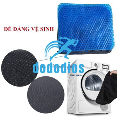 [LOẠI XỊN - Nặng 1kg - Tặng Vỏ] Đệm Ngồi 3D Silicon 2 Lớp Tổ Ong Lót Ghế Thoáng Khí Chống Đau Mỏi Lưng dododios