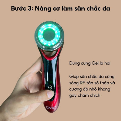 Máy đẩy tinh chất ENCHEN OVIE chăm sóc da mặt và mắt bổ sung Ion Enchen có đèn LED