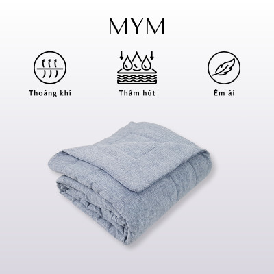 Chăn chần bông MYM chất liệu vải Lanh Màu Microfiber 180CM x 200CM