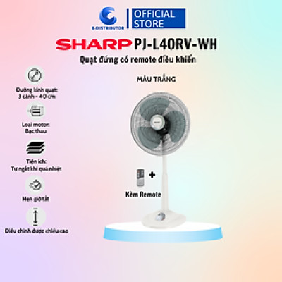 Quạt lửng Sharp PJ-L40RV-LG/WH/DG - Sản xuất tại Việt Nam - Hàng Chính Hãng