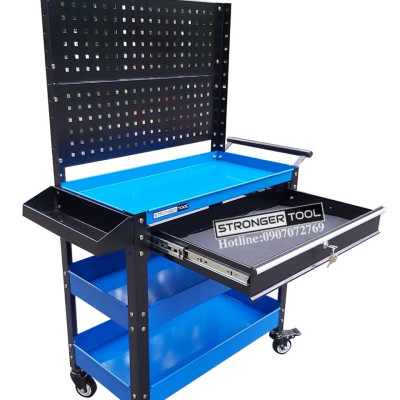 XE ĐẨY 3 NGĂN 1 NGĂN KÉO CÓ TẤM TREO