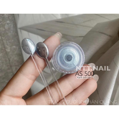 Tráng Gương Phản Quang Ánh Bạc Hồng Cam, Xanh Ánh Bạc, Tăng Độ Bám Dính, Dễ Sử Dụng Cho Nữ Yêu Thích Làm Nail thạch tráng gương