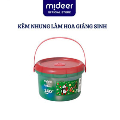 Kẽm nhung làm hoa cây thông trang trí giáng sinh cho bé DIY Noel Mideer Christmas Crafting