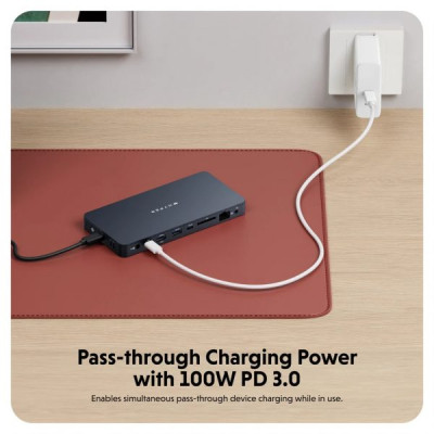 HUB chuyển đổi HyperDrive Next 10 in 1 Port Business CLASS USB-C DOCK CHO MACBOOK/LAPTOP – HD7001GL - Hàng Chính Hãng 