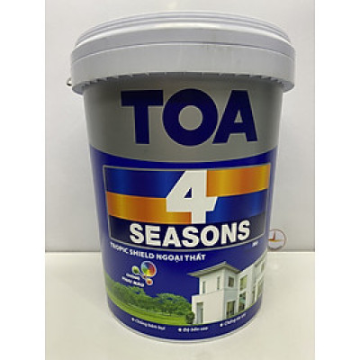 Sơn nước Toa 4 Seasons Tropic shield ngoại thất màu vàng 8522 _ 18L