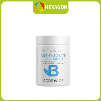 Viên uống bổ não CodeAge Methyl Elite+ - Hỗ Trợ Ngủ Ngon, Tăng Tập Trung, Giảm Stress 120 Viên