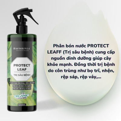 Phân bón TRỊ SÂU BỆNH MONROVIA hữu cơ giúp trị bọ trĩ, nhện, rệp cho cây cảnh, dung tích 500ml
