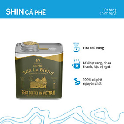 Cà phê Sơn La Blend - SHIN Cà phê - Cà phê pha thủ công - Hộp thiếc 200g