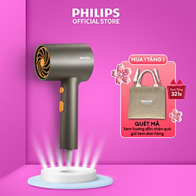 Máy Sấy Tóc PHILIPS Series 3000 BHD321/00, Công Suất 1600 W, Tăng Cường Ion Âm, Hàng Chính Hãng