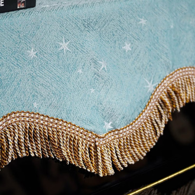 Bộ khăn phủ đàn piano cơ phong cách Châu Âu cổ điển sang trọng chống bụi chống xước - Hàng chính hãng