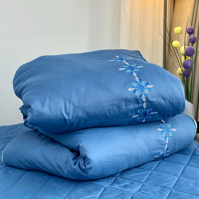 Chăn bốn mùa Hàn Quốc K-Bedding by Everon MicroTencel Xanh Đậm KMTS105 200*220cm