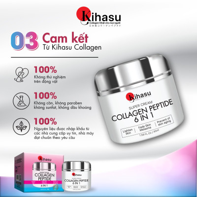 Kem Dưỡng Collagen Kihasu Phục Hồi Da Ngày Và Đêm, Dưỡng Ẩm Da Căng Mướt Sáng Khỏe, Ngăn Các Dấu Hiệu Lão Hóa