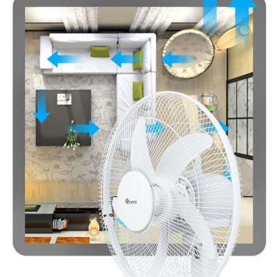 Quạt Tích Điện SOWUN SW809, Thời Gian Hoạt Động Lâu, Có Đèn LED 0.2W Sử Dụng Khi Mất Điện