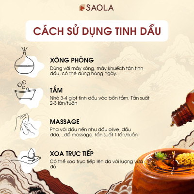 Tinh dầu Tràm năm gân (Tràm Úc) Huế 30ml (Niaouli oil) - Ngừa cảm mạo, giữ ấm cơ thể, đuổi côn trùng, giảm say xe, lọc không khí - Hàng Chính Hãng