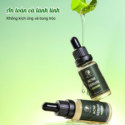 Acne serum, serum mụn thảo mộc đánh bay mọi loại mụn cứng đầu Wonmom 20ml