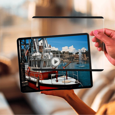 Dán Paperlike Cho IPAD Nam Châm Magnetic WIWU Cho Cảm Giác Viết Vẽ Như Giấy Thật, Không Cần Gỡ Kính Cường Lực - Hàng Chính Hãng