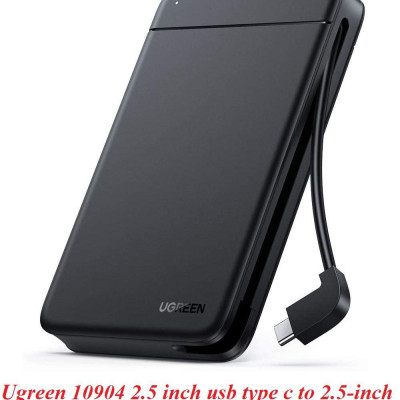 Ugreen UG10904CM352TK tích hợp cáp Type C hỗ trợ 10TB Hộp đựng ổ cứng 2.5 inch - HÀNG CHÍNH HÃNG
