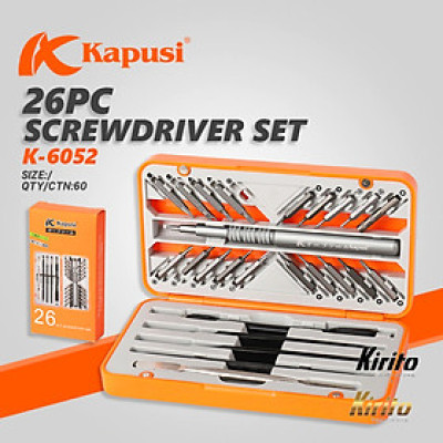 Bộ Tua Vít Đa Năng Hàng chính hãng Kapusi Nhật Bản 26 chi tiết sửa điện thoại, laptop