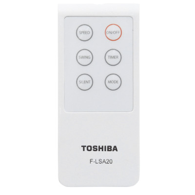 Quạt đứng Toshiba F-LSA20(W)VN, Màu trắng, 60W - Điều khiển từ xa - 5 cánh - Hẹn giờ tắt/mở - Hàng chính hãng, bảo hành 12 tháng