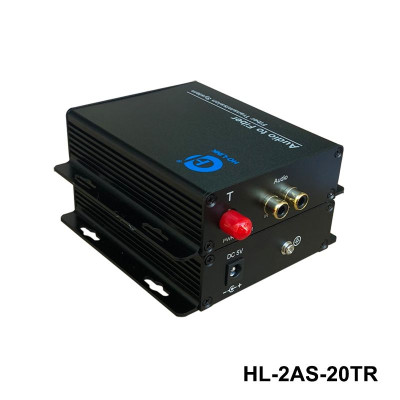 Bộ chuyển đổi audio sang quang 1 chiều Holink HL-2AS-20T/R (2 thiết bị) - Hàng Chính Hãng