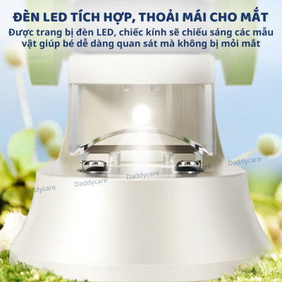 Kính hiển vi mini bỏ túi Mideer Exploring With Microscope, đồ chơi khoa học cho bé 7,8,9,10 tuổi