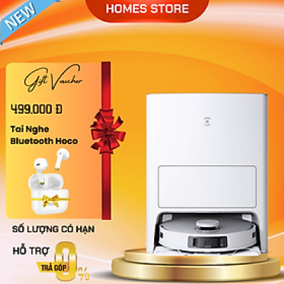 Robot Hút Bụi Lau Nhà Ecovacs T20E Omni 2024 Lực Hút 7.100 Pa, Giặt Nước Nóng - Hàng Chính Hãng