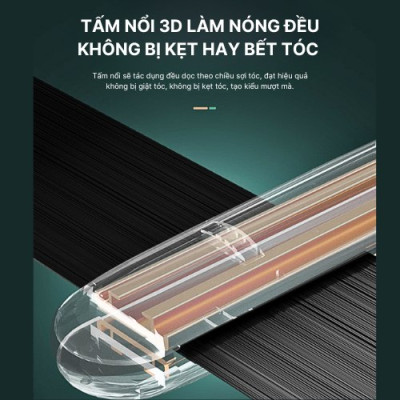 Máy duỗi tóc ion âm SOKANY SK-1924, làm nóng nhanh, tạo kiểu dễ dàng giúp bảo vệ không gây hư tổn cho tóc - HÀNG CHÍNH HÃNG