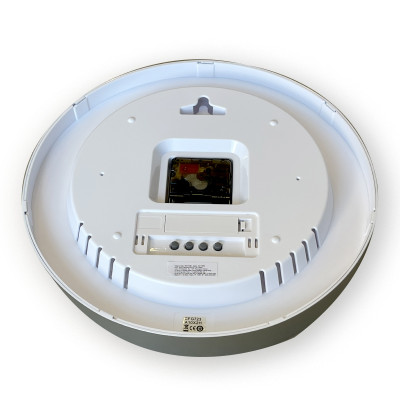 Đồng hồ treo tường Nhật Bản Rhythm CFG723NR19 Kt 30.5 x 4.5cm, 985g Vỏ nhựa. Dùng Pin.