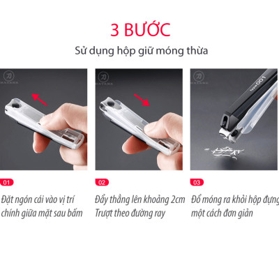 Bấm móng tay cao cấp Nhật KAI-001MST màu trắng KE0116